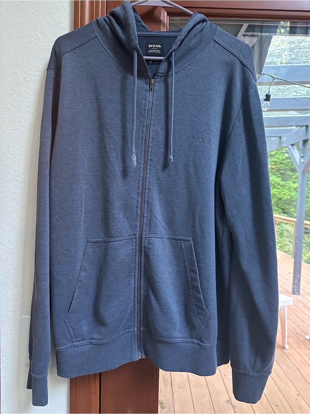 Prana Men's Vintage Terry Full Zip Hoodie Size M